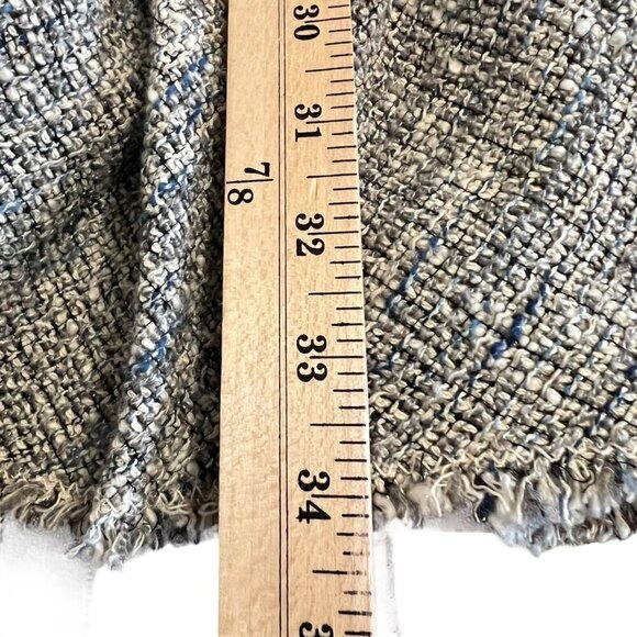 Rebecca Taylor‎ Sleeveless Tweed Ruffle Hem Sheath Dress Size 8 - Picture 8 of 13